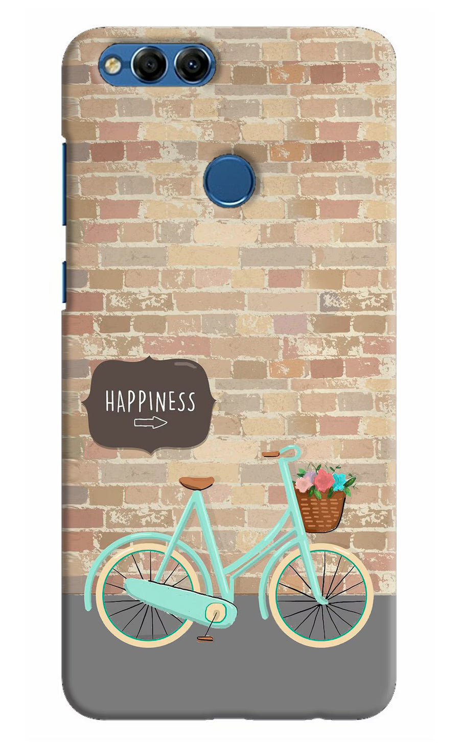 Happiness Artwork Honor 7X Back Cover, Hard case