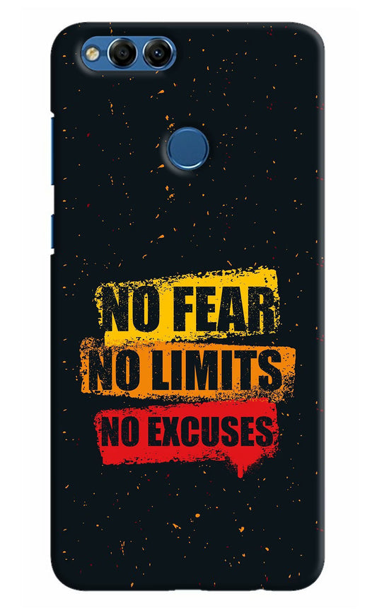 No Fear No Limits No Excuse Honor 7X Hard Case Back Cover by Casekaro