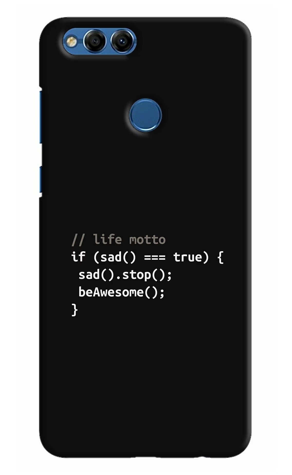 Life Motto Code Honor 7X Hard Case Back Cover by Casekaro