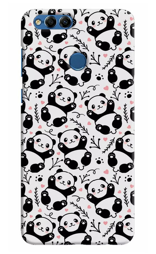 Cute Panda Honor 7X Hard Case Back Cover by Casekaro