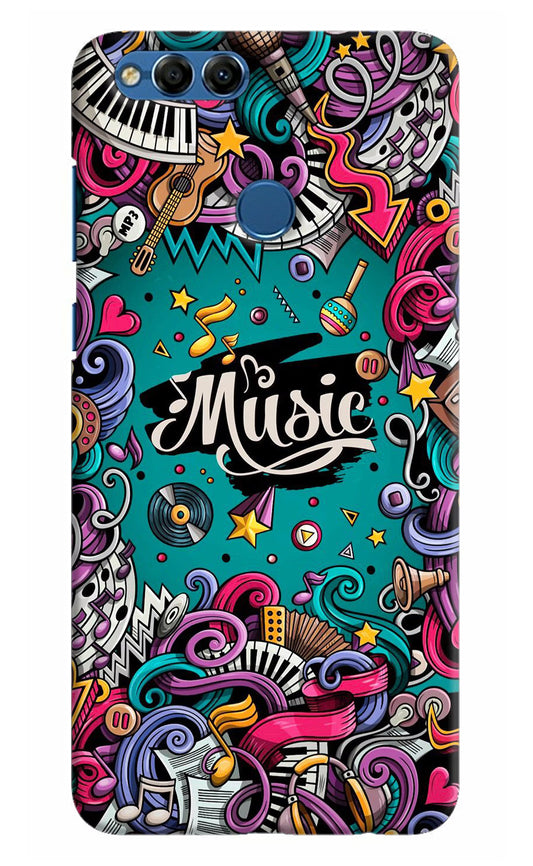 Music Graffiti Honor 7X Hard Case Back Cover by Casekaro