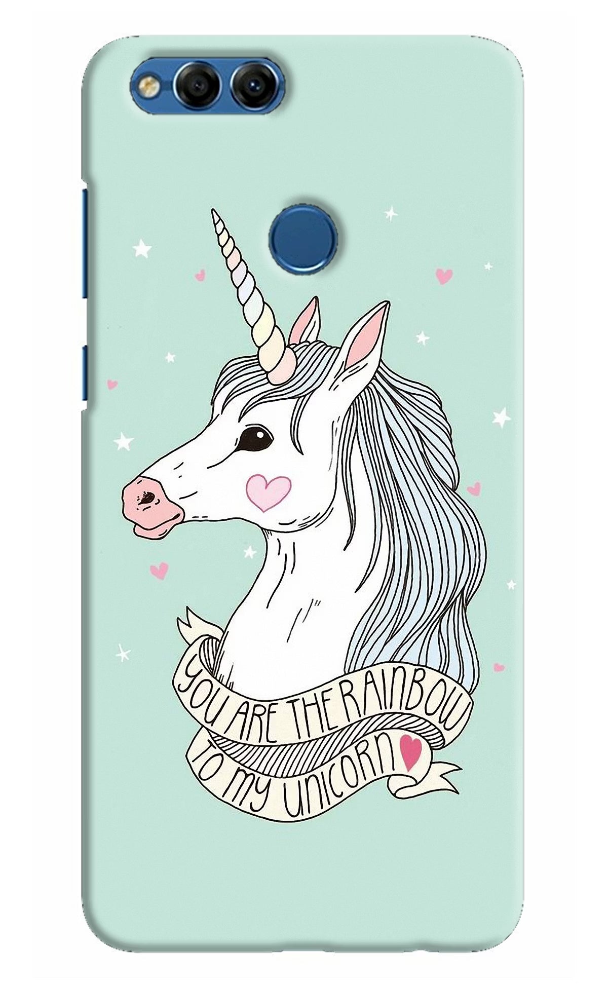 Unicorn Wallpaper Honor 7X Hard Case Back Cover by Casekaro