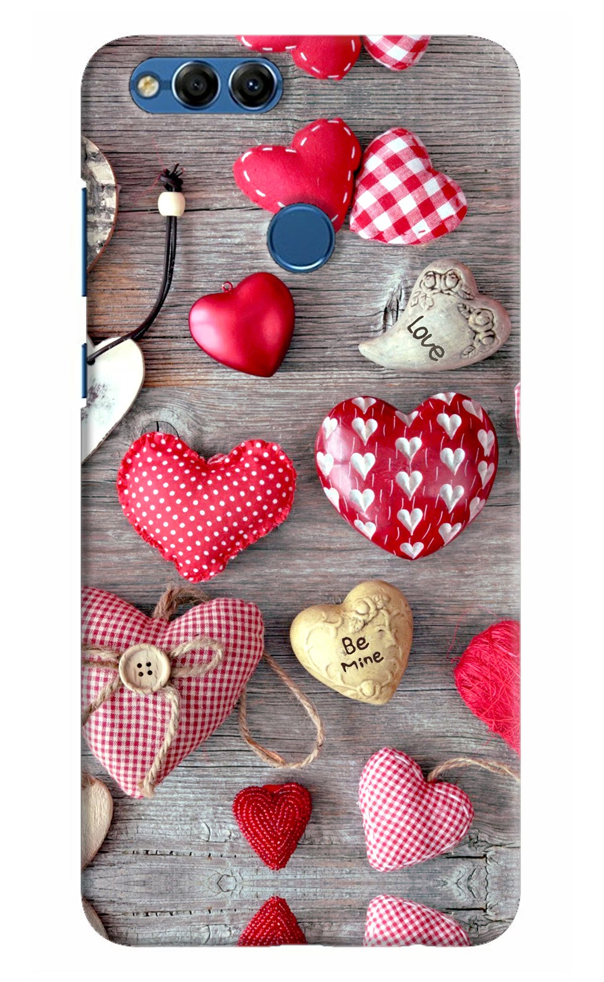 Love Wallpaper Honor 7X Hard Case Back Cover by Casekaro