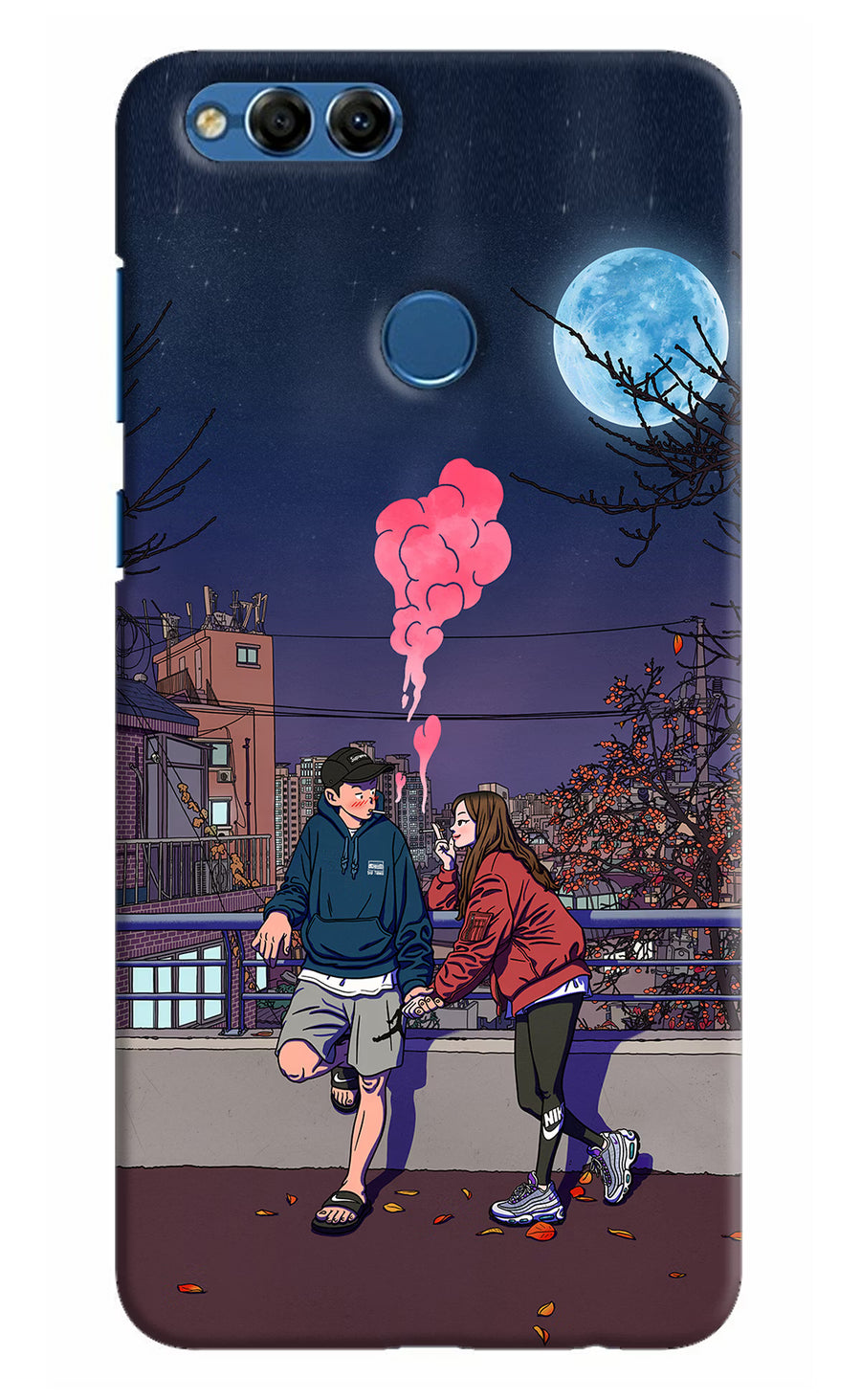 Chilling Couple Honor 7X Back Cover, Hard case