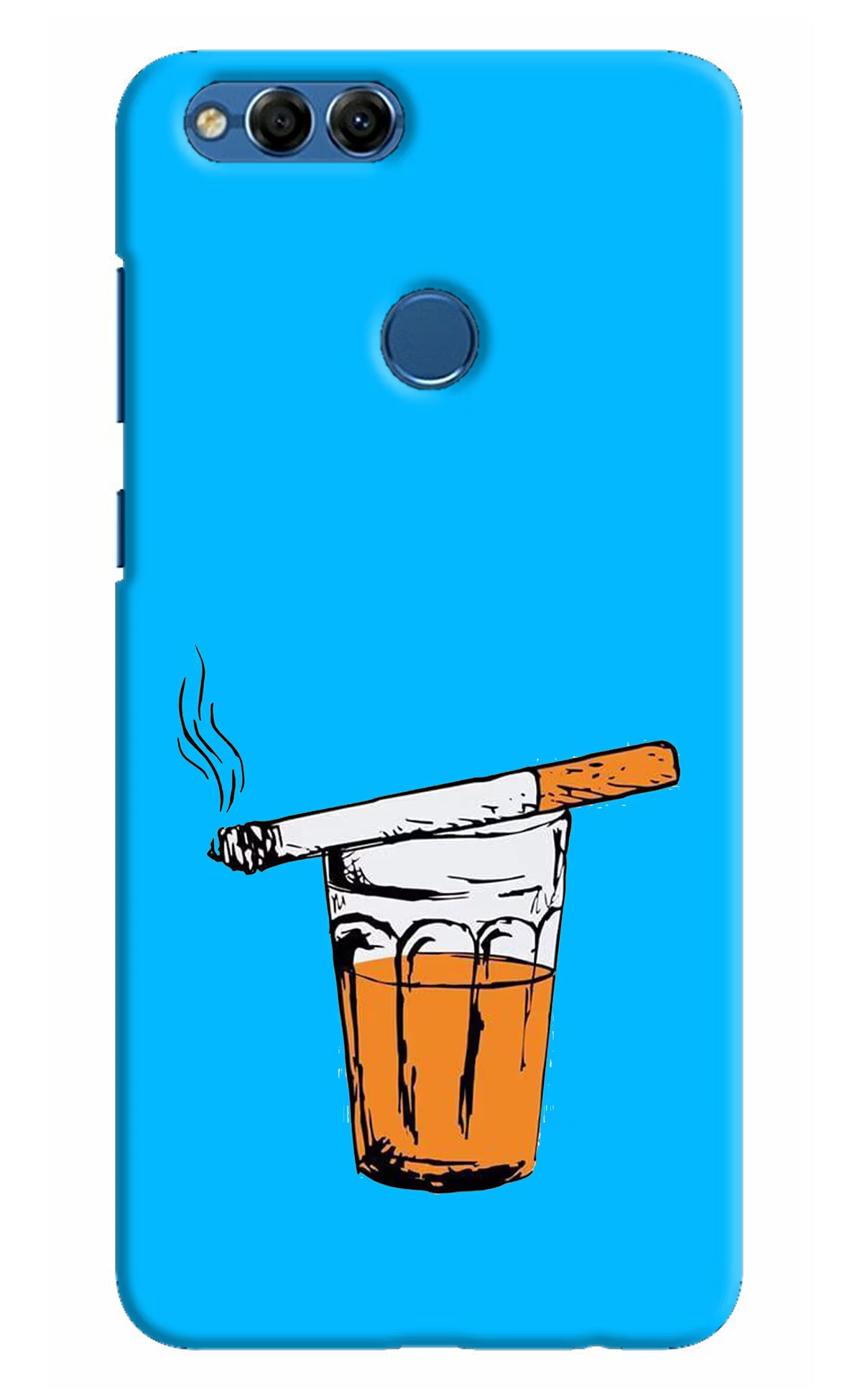 Chai Sutta Honor 7X Hard Case Back Cover by Casekaro