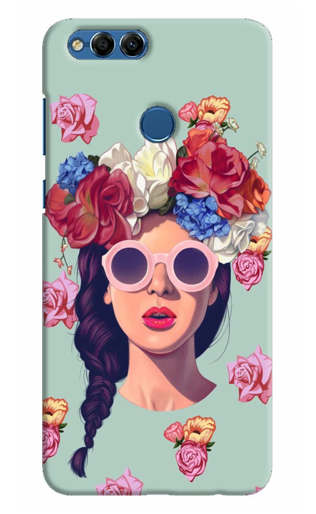 Pretty Girl Honor 7X Hard Case Back Cover by Casekaro