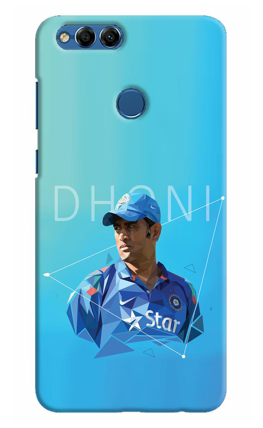 Dhoni Artwork Honor 7X Hard Case Back Cover by Casekaro