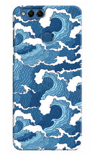 Blue Waves Honor 7X Hard Case Back Cover by Casekaro