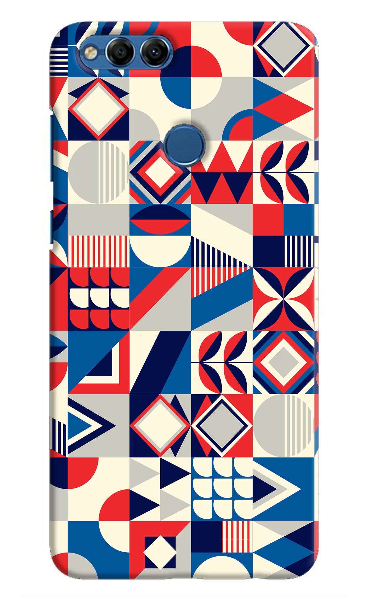 Colorful Pattern Honor 7X Hard Case Back Cover by Casekaro