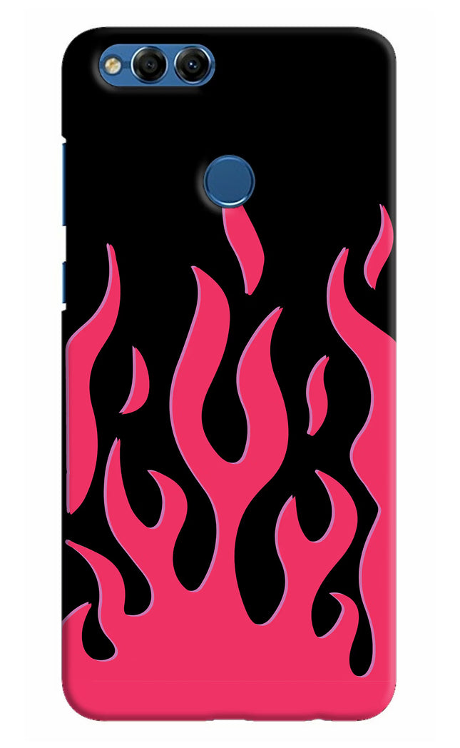 Fire Flames Honor 7X Hard Case Back Cover by Casekaro