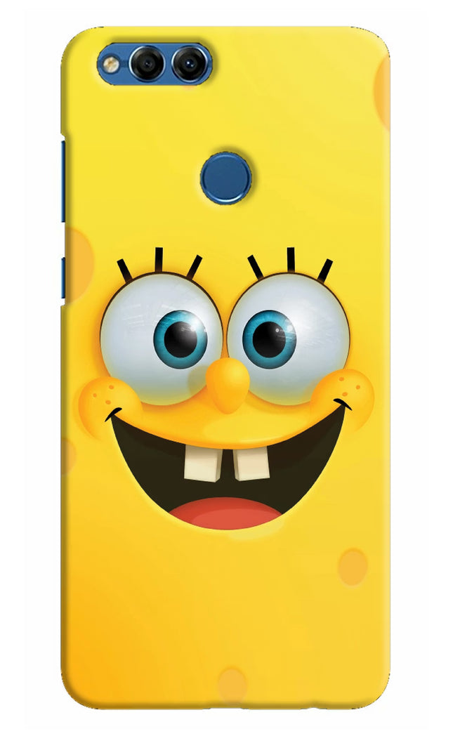 Sponge 1 Honor 7X Hard Case Back Cover by Casekaro