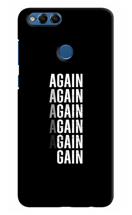 Again Again Gain Honor 7X Hard Case Back Cover by Casekaro