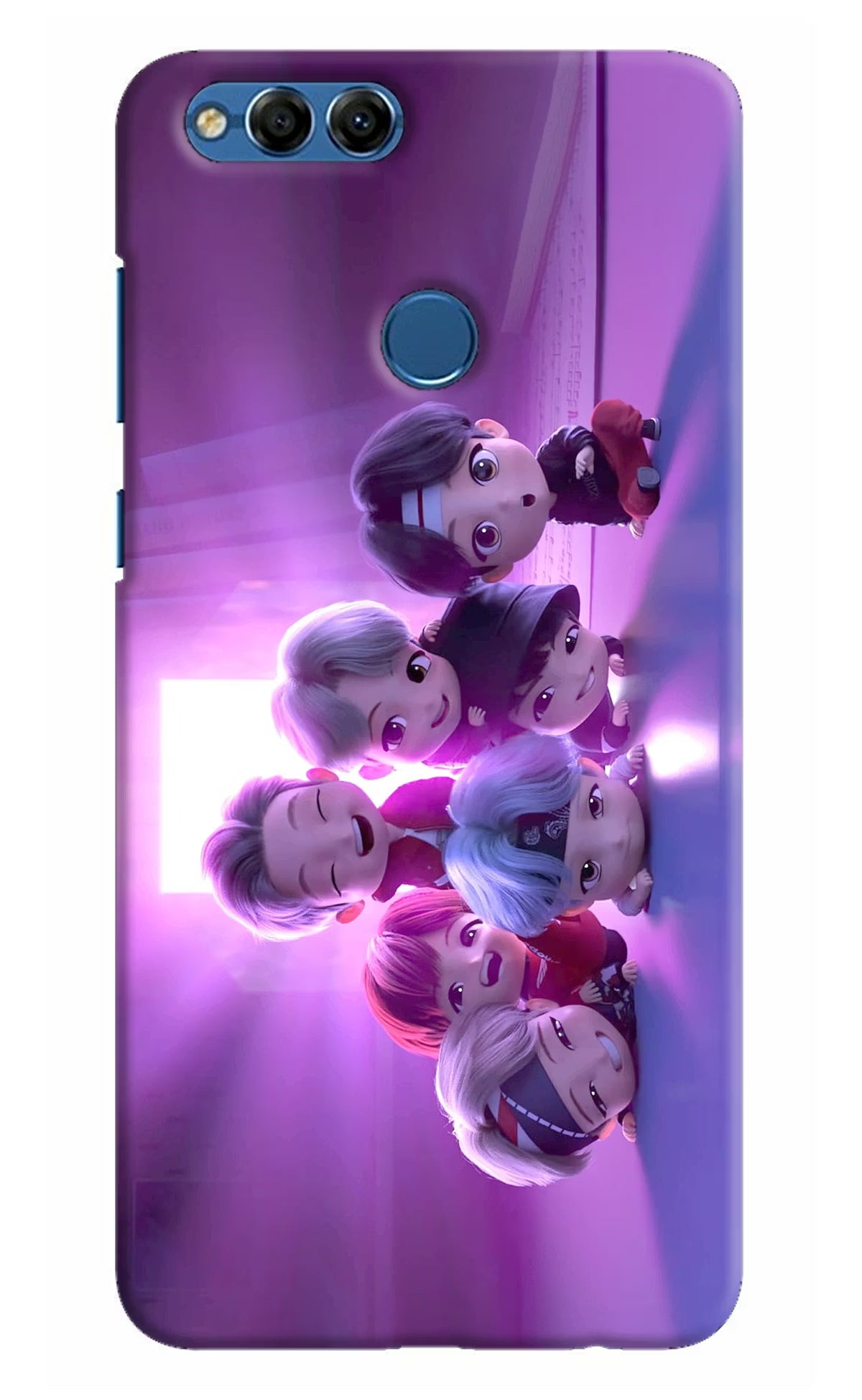 BTS Chibi Honor 7X Hard Case Back Cover by Casekaro