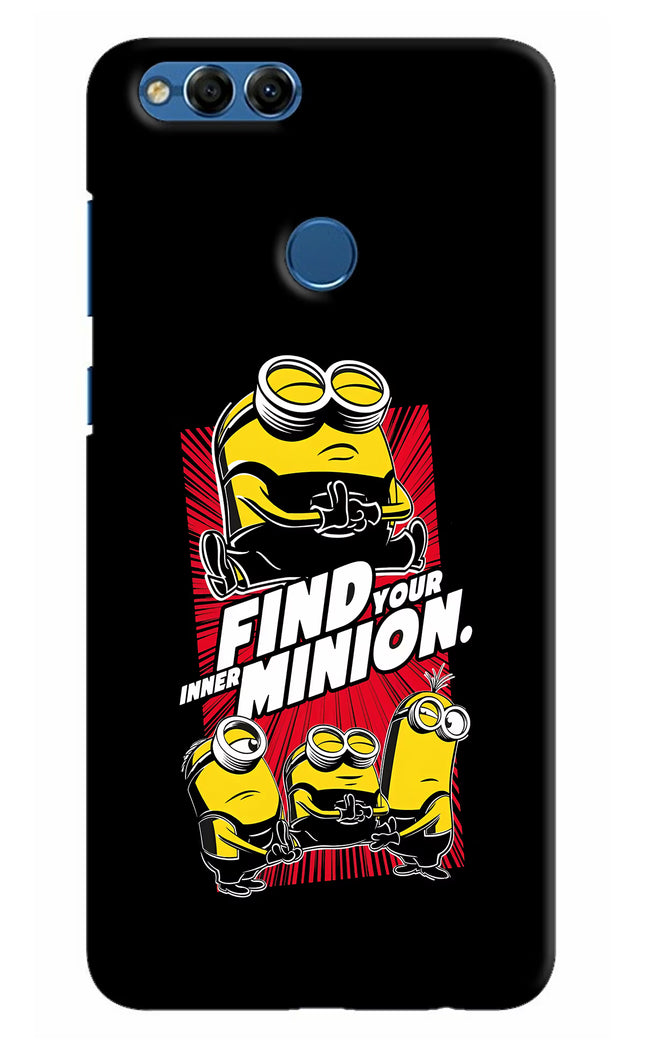 Find your inner Minion Honor 7X Hard Case Back Cover by Casekaro