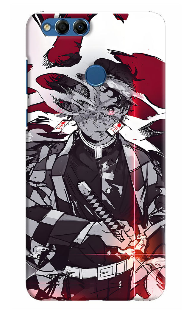 Demon Slayer Honor 7X Hard Case Back Cover by Casekaro