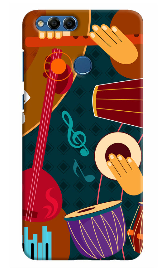 Music Instrument Honor 7X Hard Case Back Cover by Casekaro