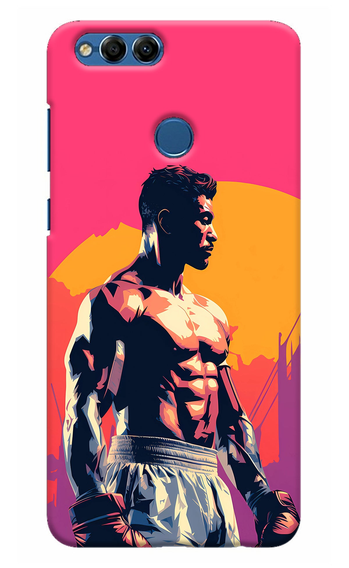 Sunset Warrior (AI Generated) Honor 7X Back Cover