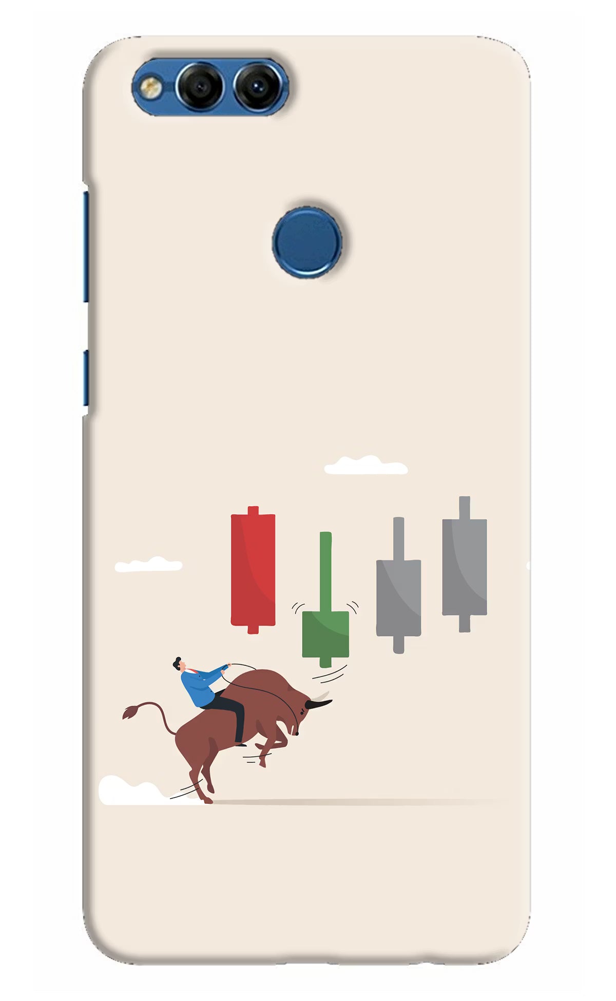 Bull Trading Momentum Honor 7X Hard Case Back Cover by Casekaro
