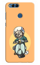 Undead Biker Honor 7X Hard Case Back Cover by Casekaro