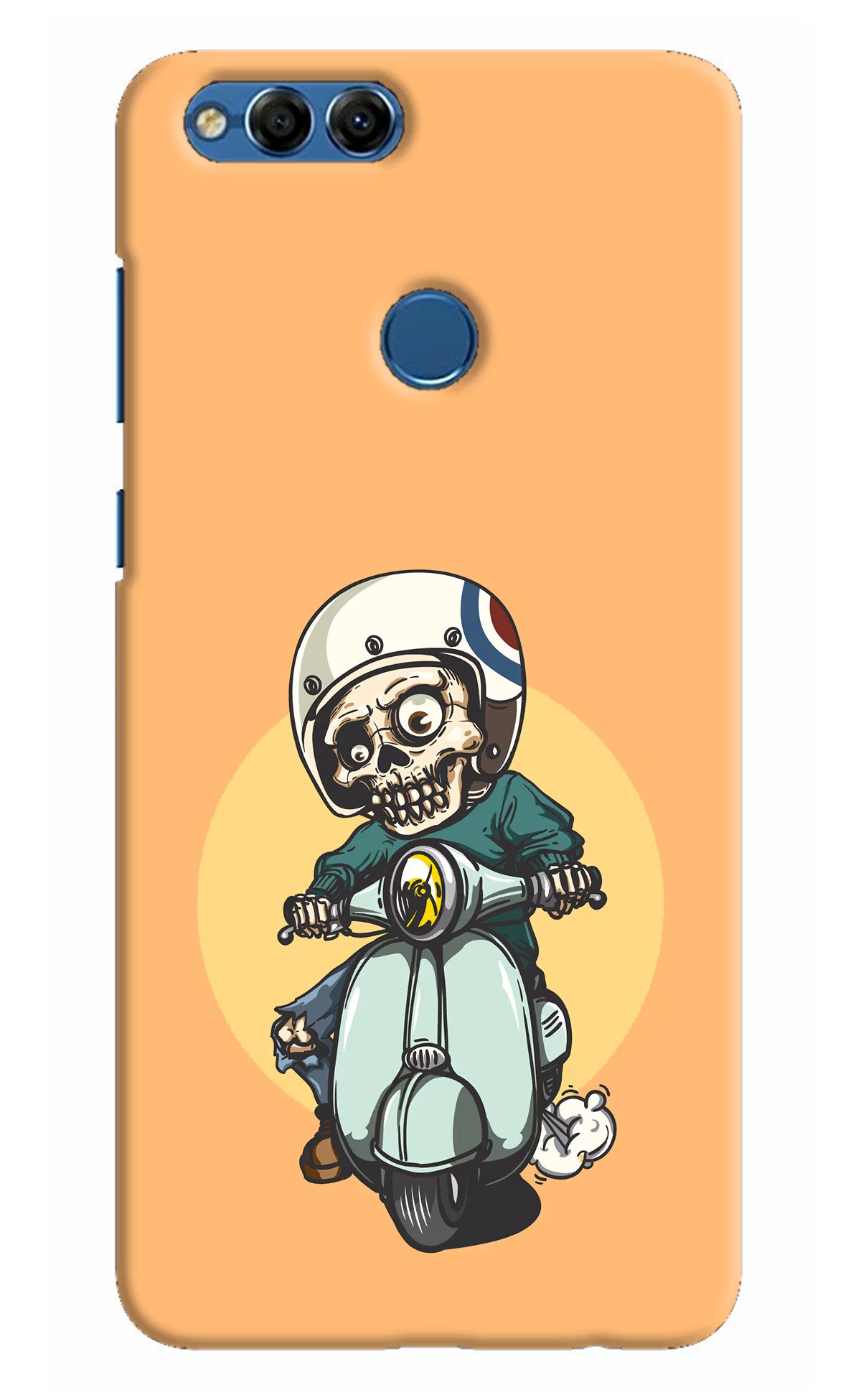 Undead Biker Honor 7X Hard Case Back Cover by Casekaro