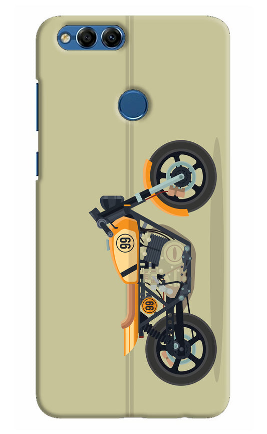 Vertical Speedster Honor 7X Hard Case Back Cover by Casekaro
