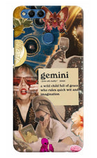 Gemini Zodiac Honor 7X Hard Case Back Cover by Casekaro