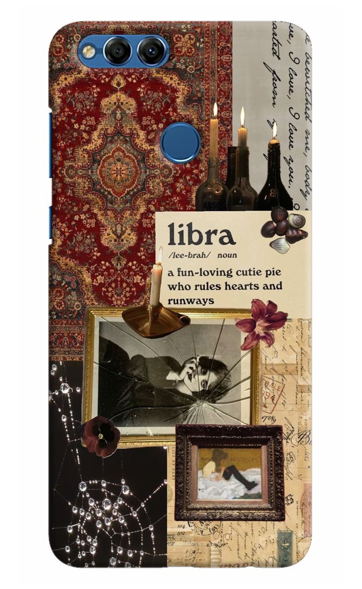 Libra Zodiac Honor 7X Hard Case Back Cover by Casekaro