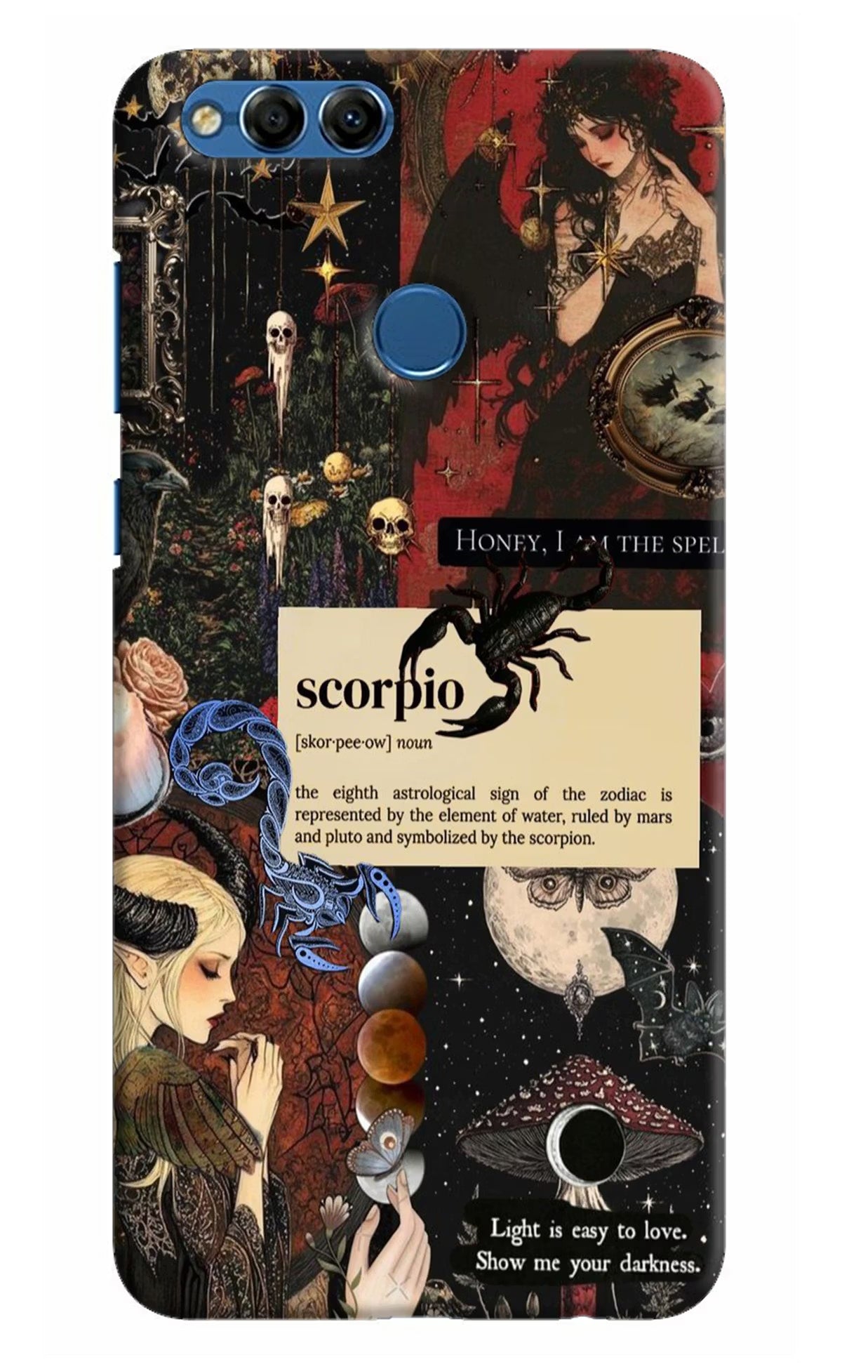 Scorpio Zodiac Honor 7X Hard Case Back Cover by Casekaro