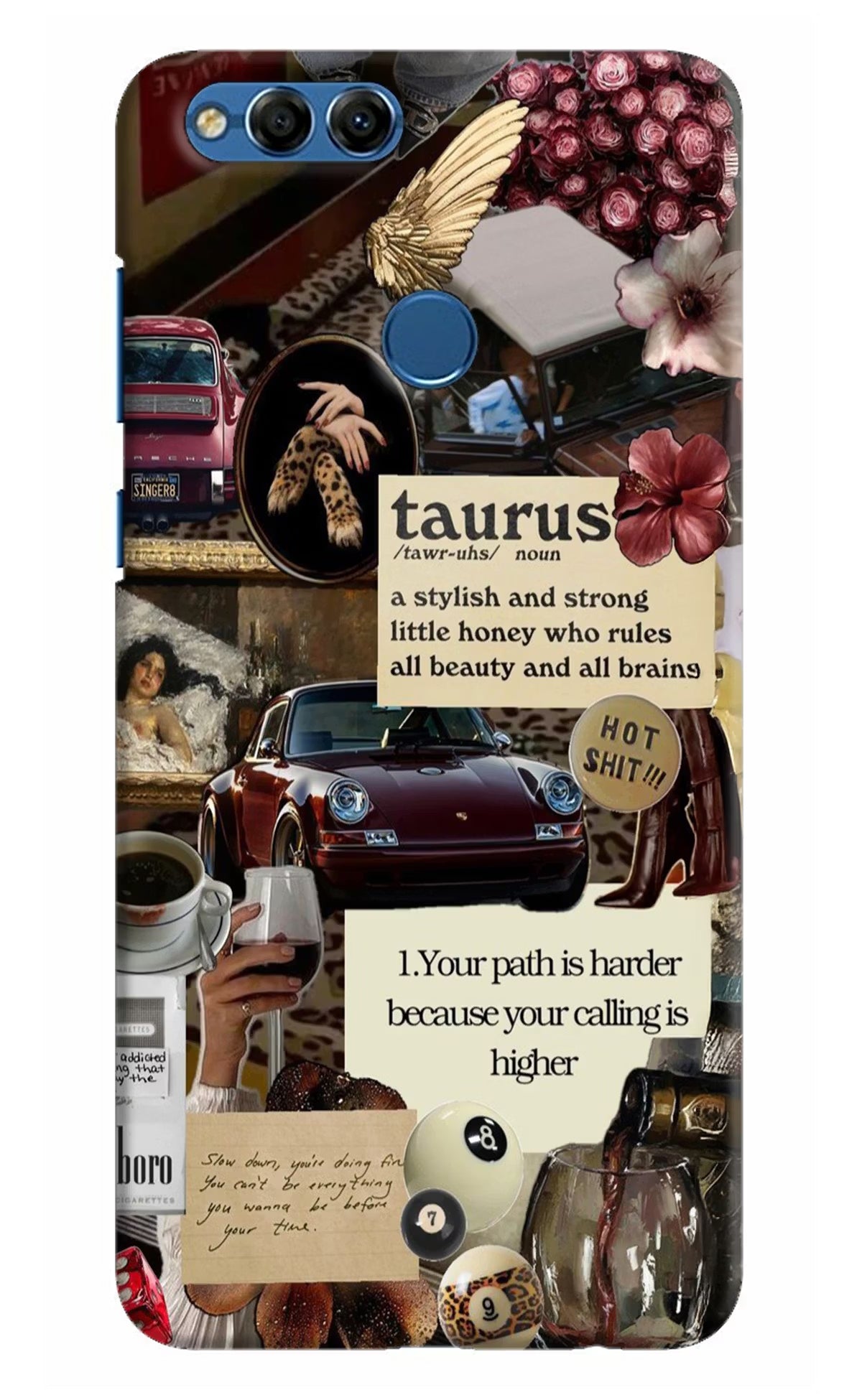 Taurus Zodiac Honor 7X Hard Case Back Cover by Casekaro