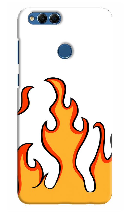 Fired Up – White Honor 7X Hard Case Back Cover by Casekaro