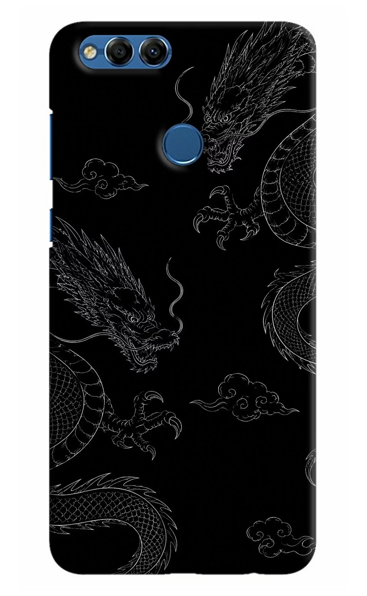 Twin Dragons Honor 7X Hard Case Back Cover by Casekaro
