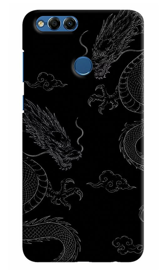 Twin Dragons Honor 7X Hard Case Back Cover by Casekaro