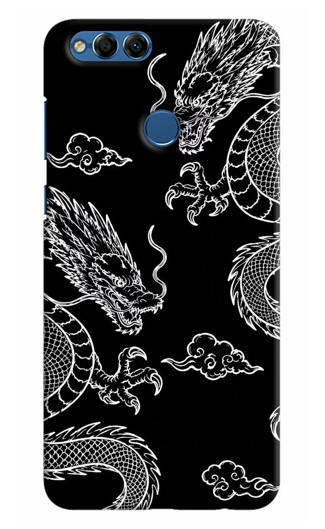 Twin Dragons Honor 7X Hard Case Back Cover by Casekaro