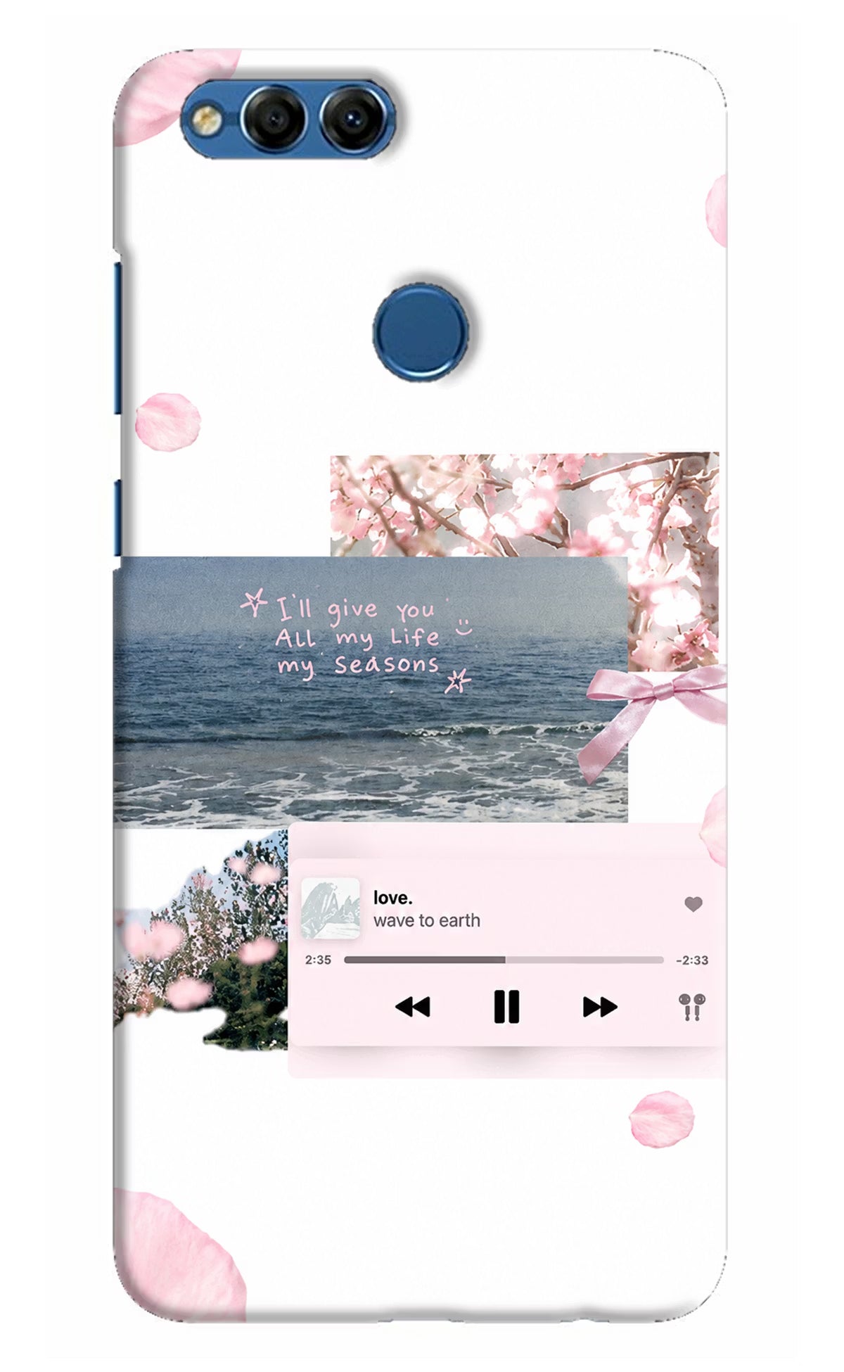 Wave to earth Honor 7X Back Cover