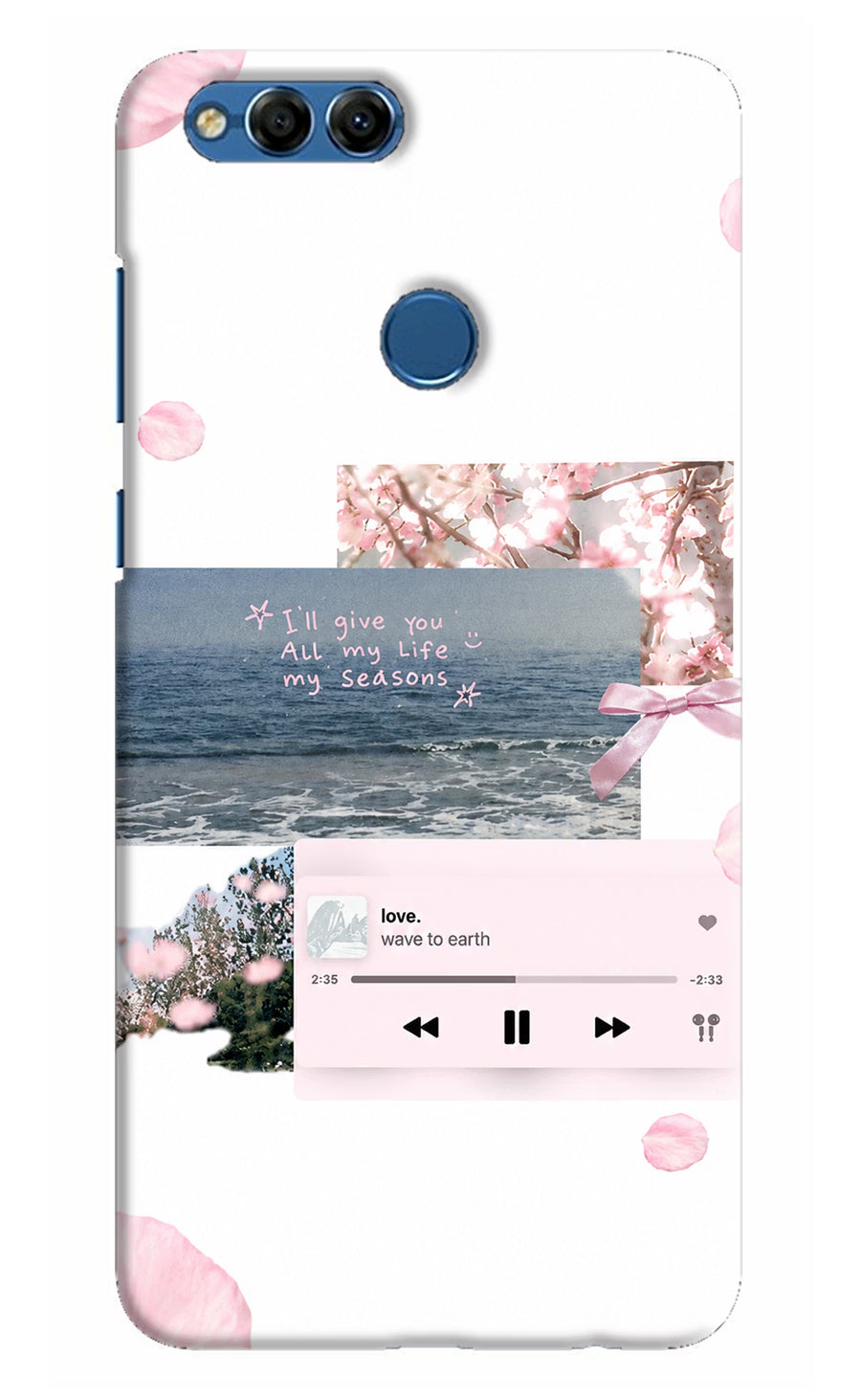 Wave to earth Honor 7X Back Cover, Hard case