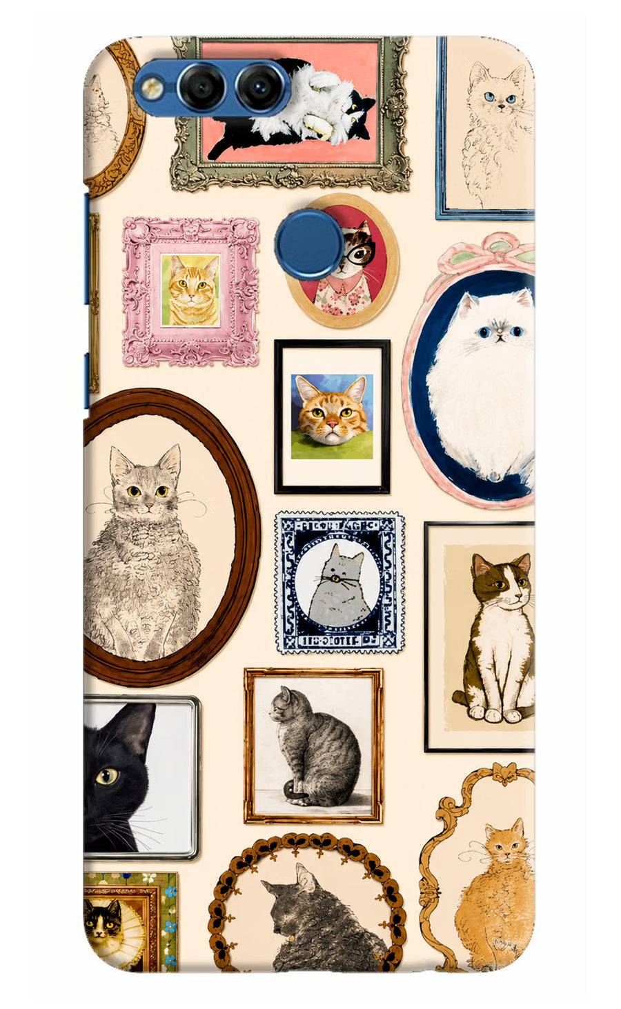 Mirror Cats Honor 7X Back Cover, Hard case