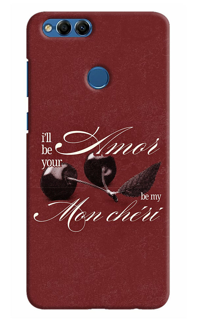 Velvet Cherry Honor 7X Hard Case Back Cover by Casekaro