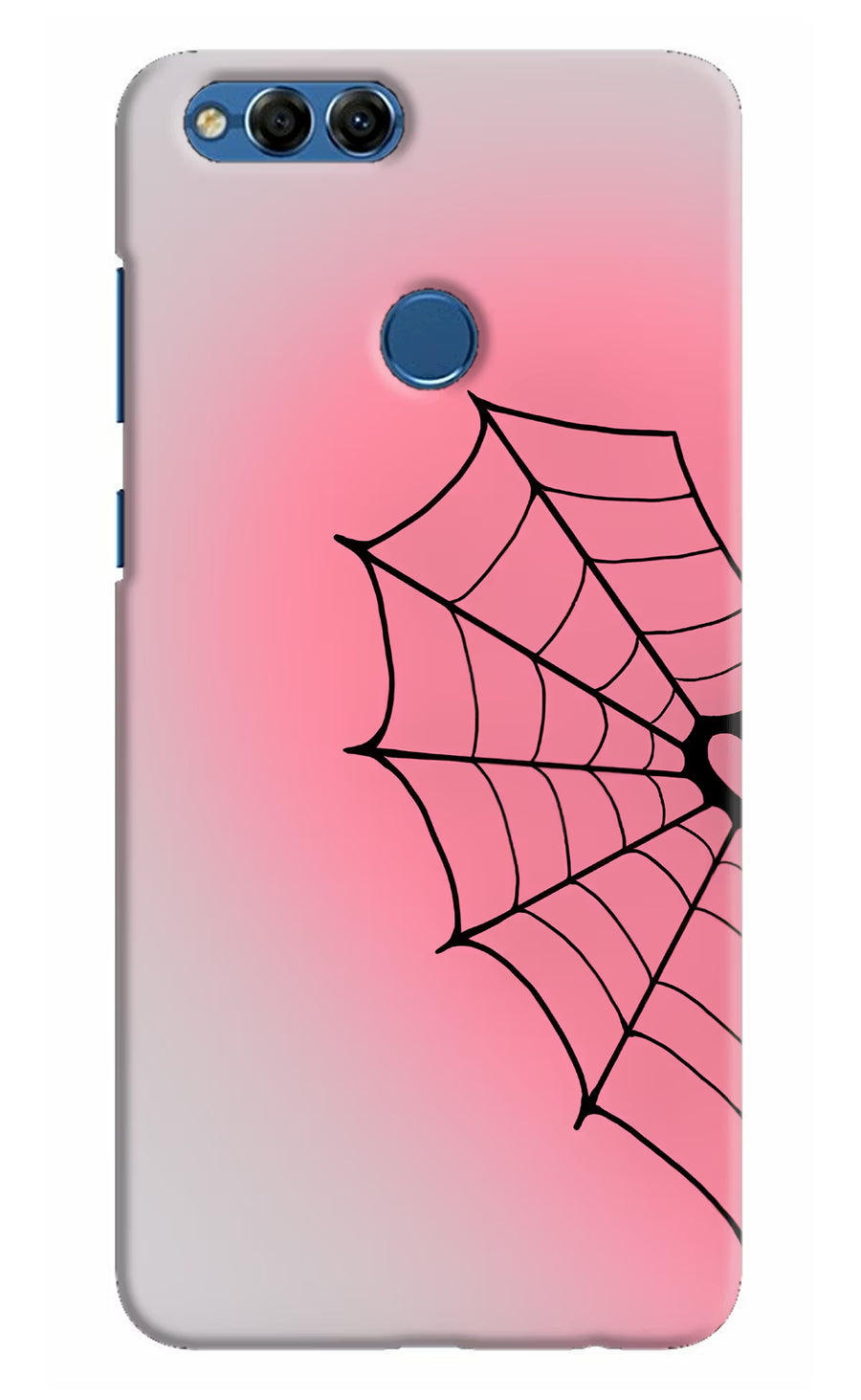 Pink Web Honor 7X Back Cover, Hard case