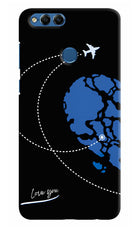 Love Orbit Honor 7X Hard Case Back Cover by Casekaro