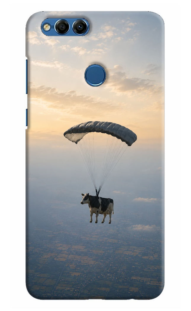 Skydiving Cow Honor 7X Hard Case Back Cover by Casekaro