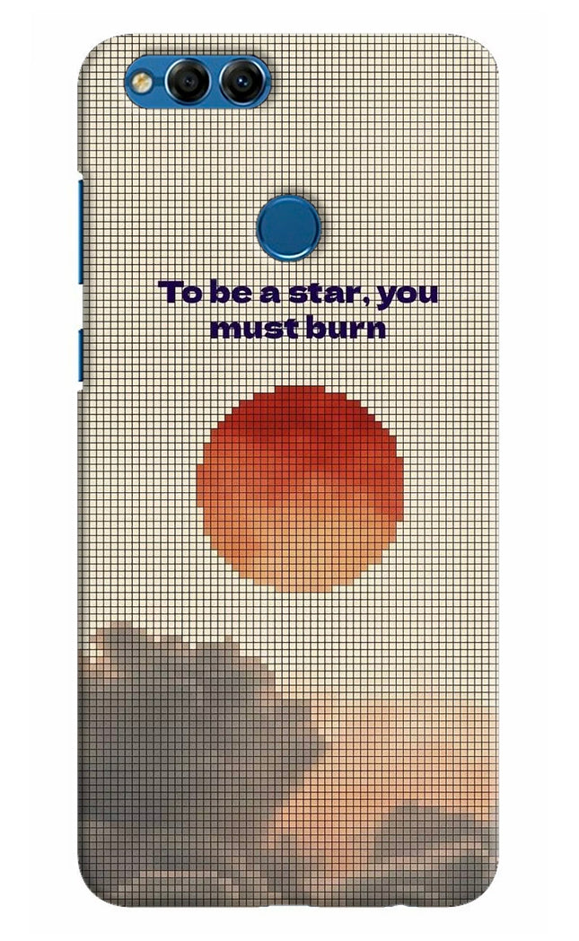 Pixel Sun Honor 7X Hard Case Back Cover by Casekaro