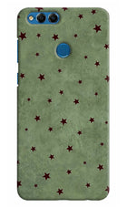 Green Stars Honor 7X Hard Case Back Cover by Casekaro