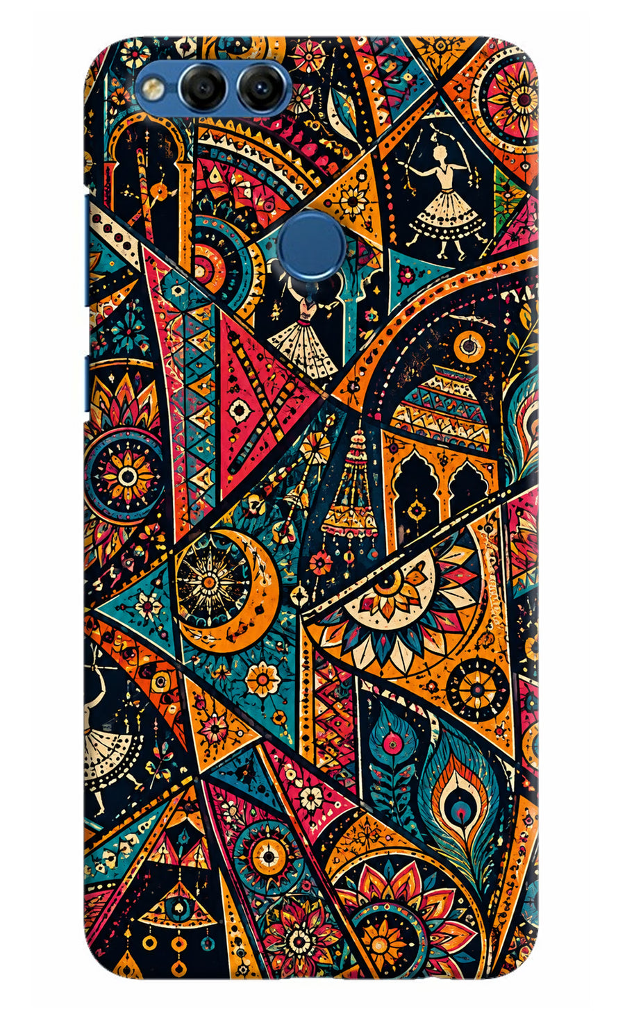 Folk Print Honor 7X Back Cover, Hard case
