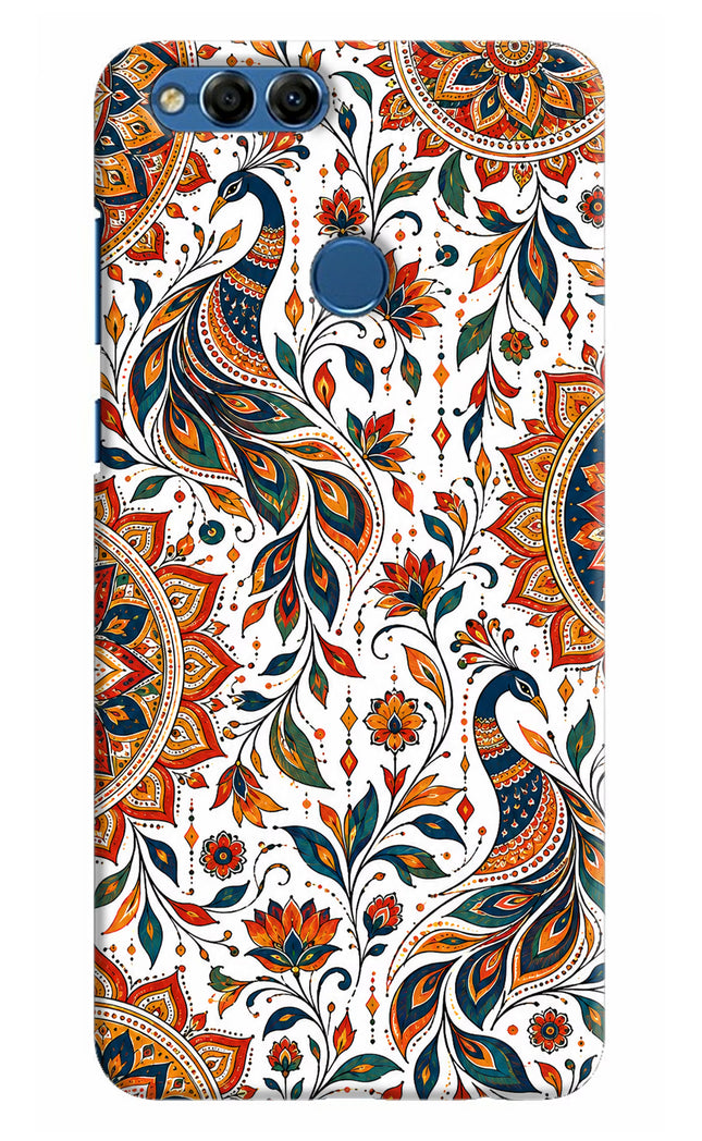 White Mayura Honor 7X Hard Case Back Cover by Casekaro