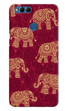 Maroon Elephant Honor 7X Hard Case Back Cover by Casekaro