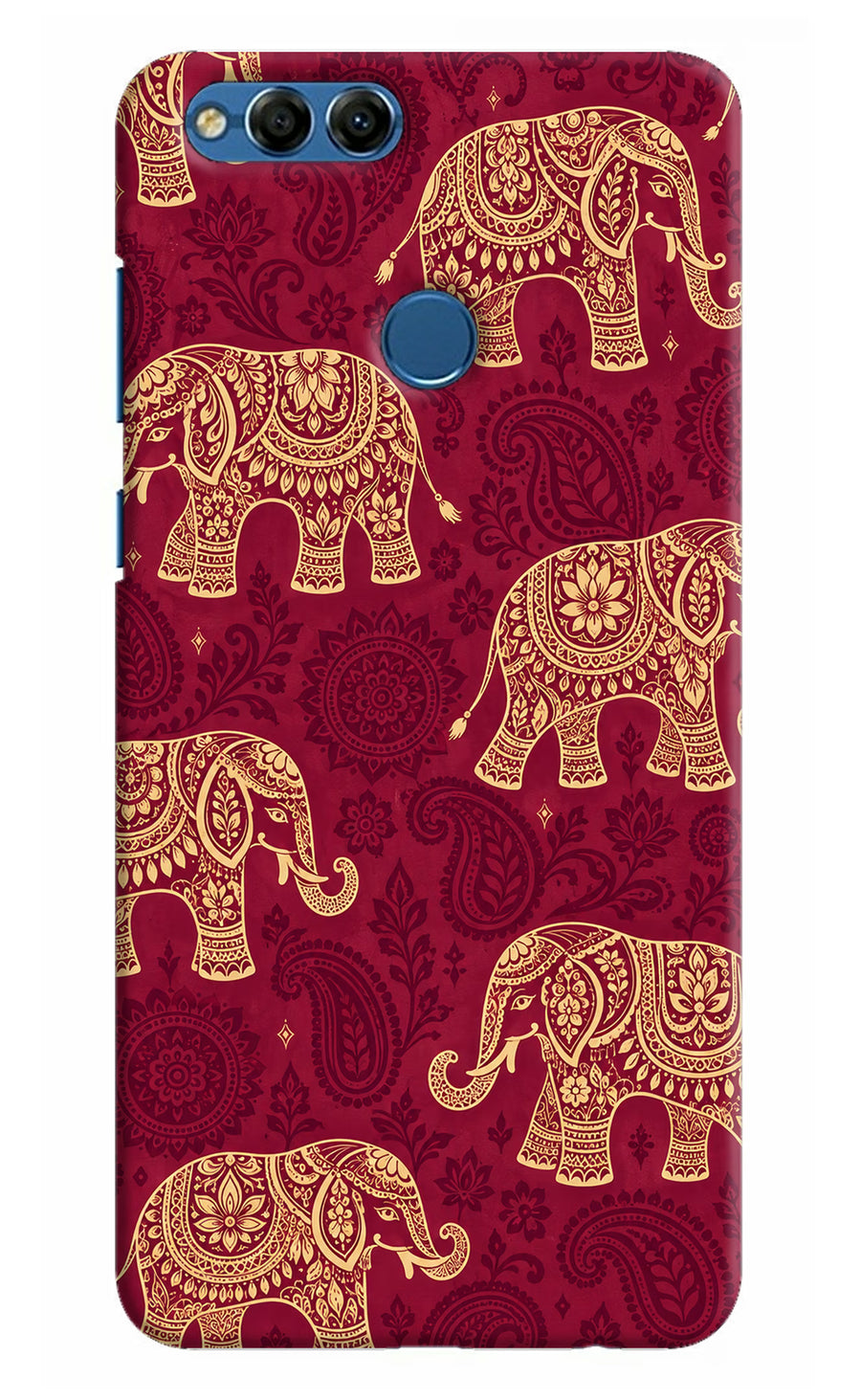 Maroon Elephant Honor 7X Back Cover, Hard case