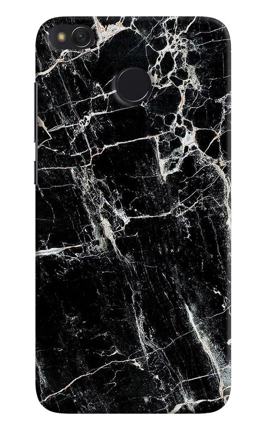 Black Marble Texture Redmi 4 Hard Case Back Cover by Casekaro