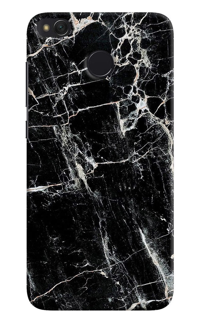 Black Marble Texture Redmi 4 Hard Case Back Cover by Casekaro