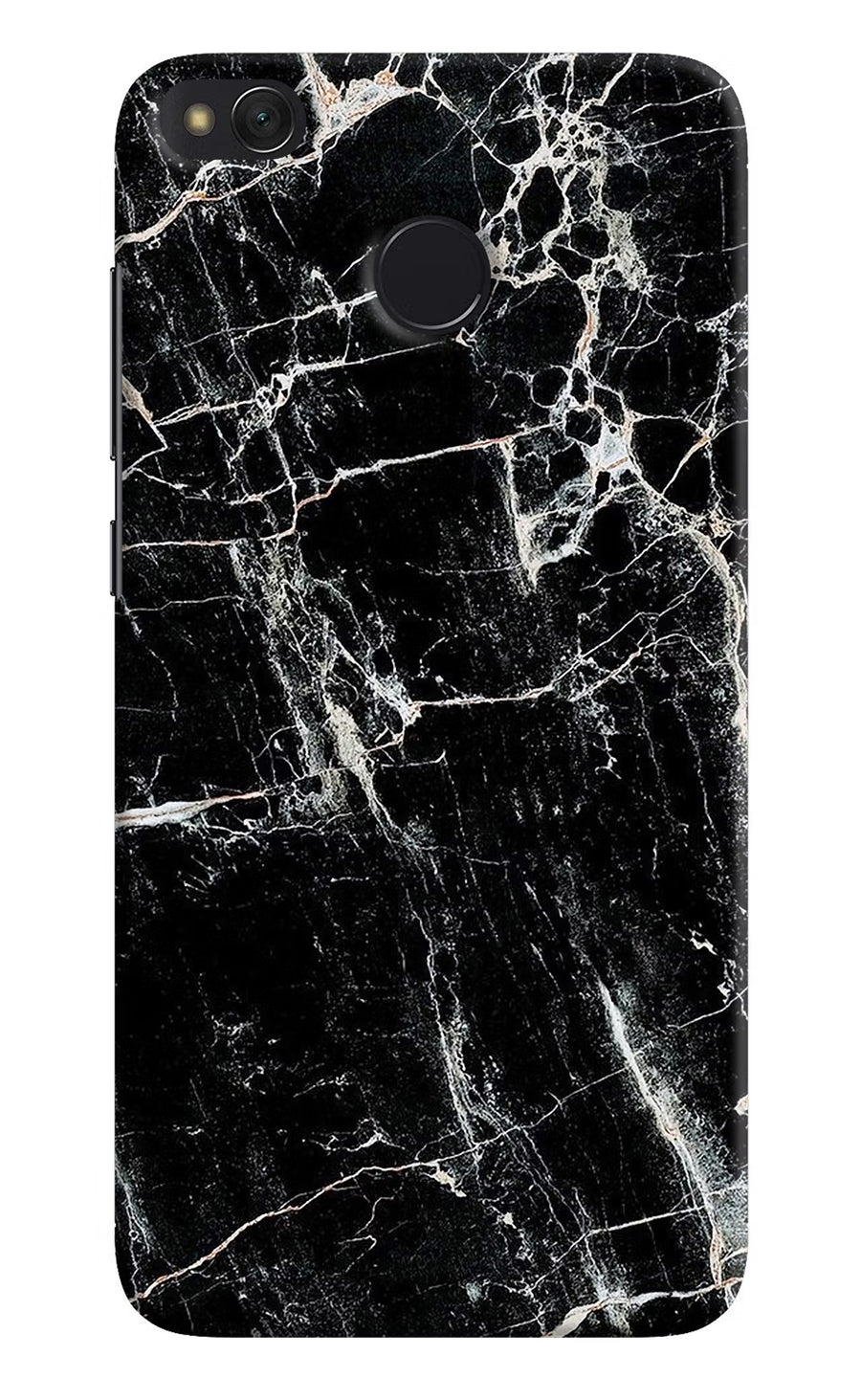 Black Marble Texture Redmi 4 Back Cover, Hard case