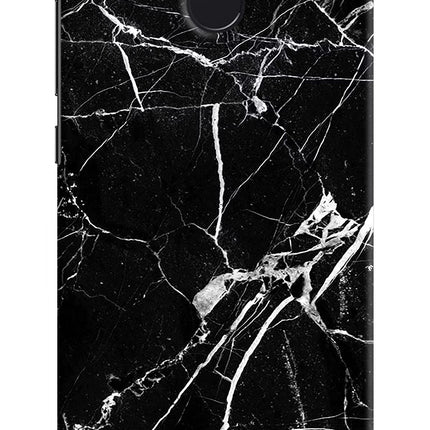 Black Marble Pattern Redmi 4 Hard Case Back Cover by Casekaro